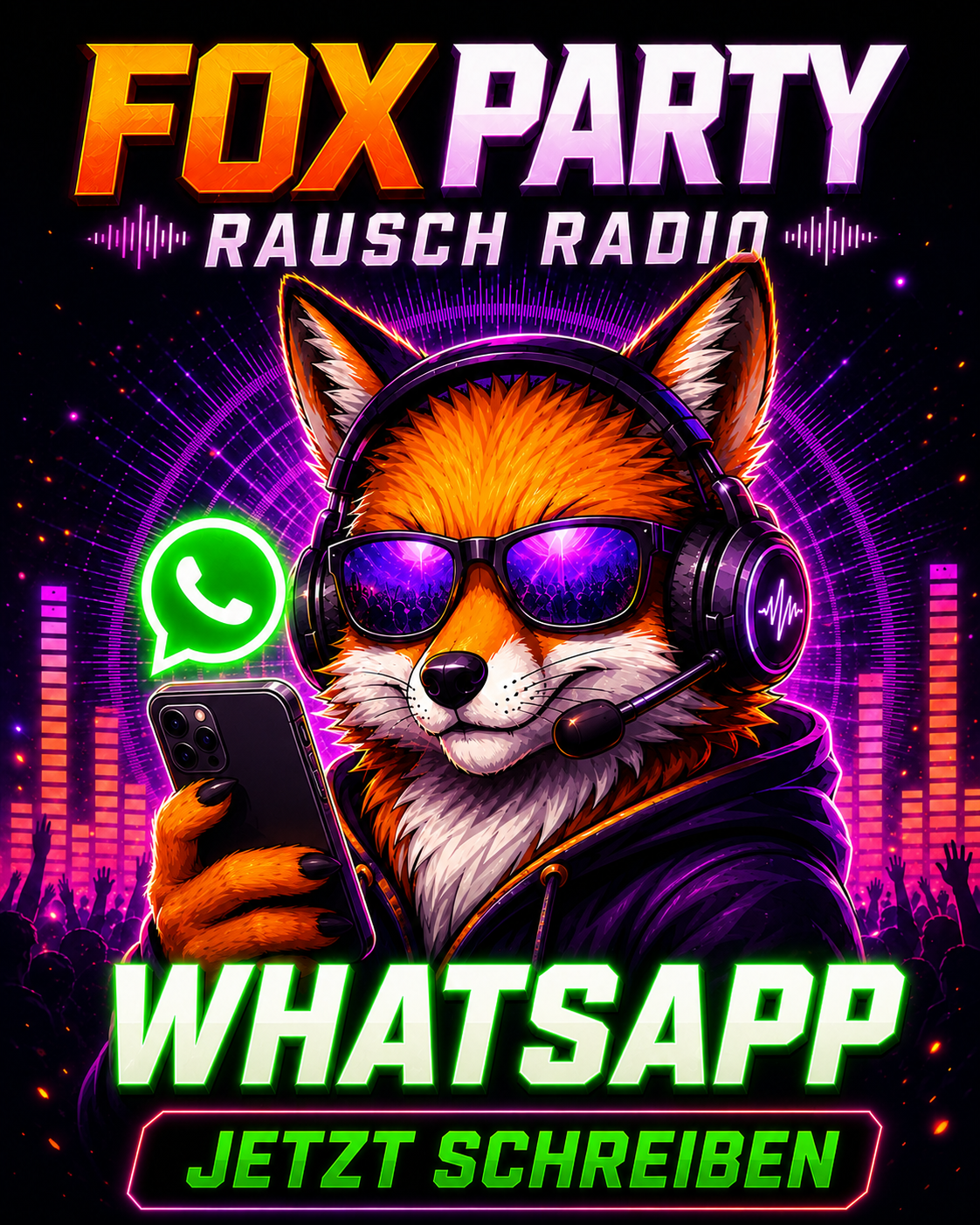 Fox Party Rausch Radio WhatsApp-Gruppe